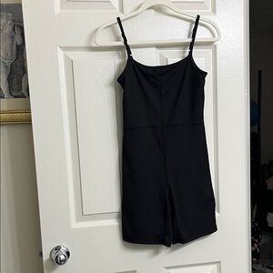 Black Spaghetti Strap Romper